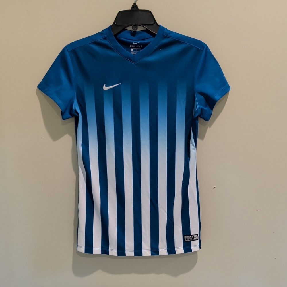 Nike Blue Gradient Striped Shirt